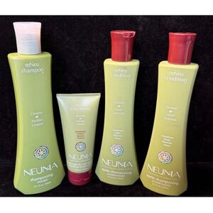 Neuma reNeu Hair Care Set: Shampoo, 2 Conditioners and Scalp Therapy, 4pc Bundle